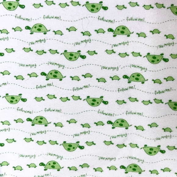 🐢 Parisian BeBe 2 piece set, white background with green turtles, 100% cotton - Picture 13 of 16